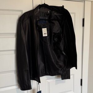Cole Haan Men's Black Leather Jacket